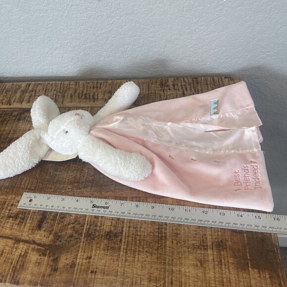 Bunnies by the Bay Buddy Baby Blankie/Comforter soft plush PINK 16"/40cm NEW - Picture 9 of 10